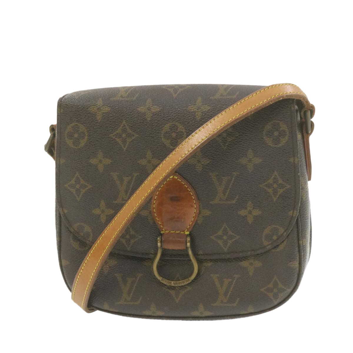 Louis Vuitton Monogram Saint Cloud Mm Shoulder Bag M51243 Lv Auth Am882g